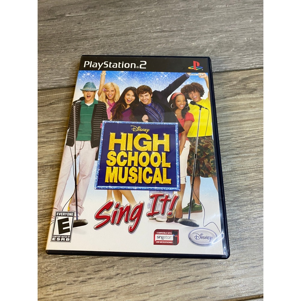 Disney High School Musical Sing It! PlayStation 2 PS2 Game CIB With Manual